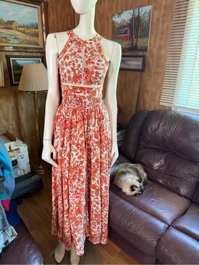 Abel the Label Open Back Floral Boho Dress